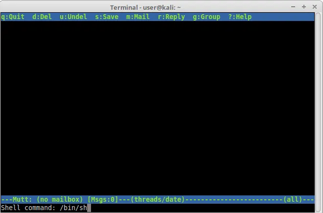 mutt shell spawn