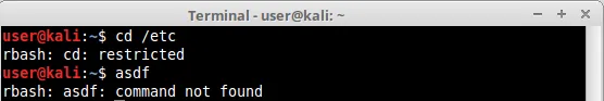 rbash restricted