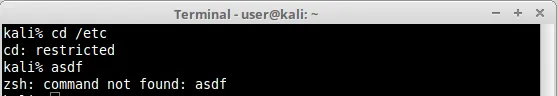 rzsh restricted